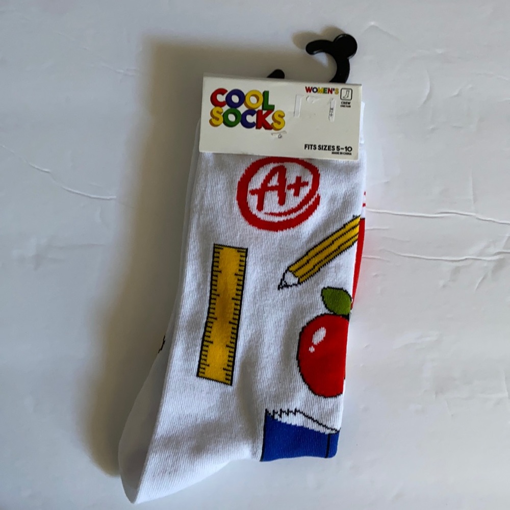 Cool Socks | Fun teacher socks, fits sizes 5-10 | NWT